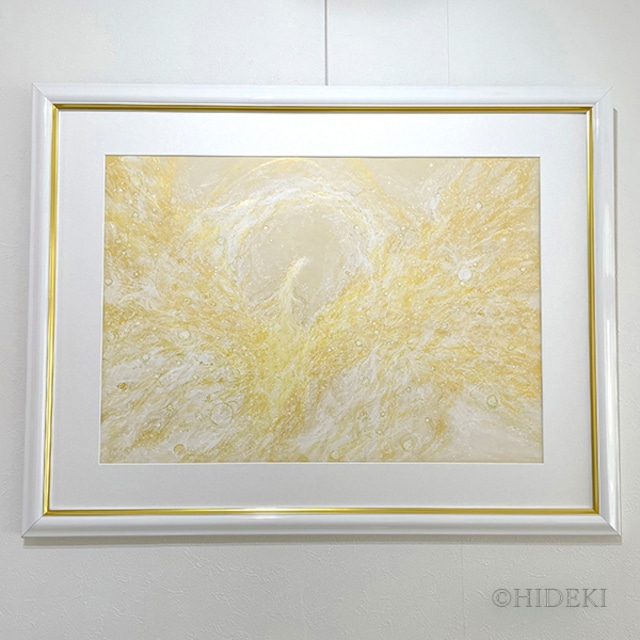 鳳凰の絵「飛翔」アクリル画の原画作品