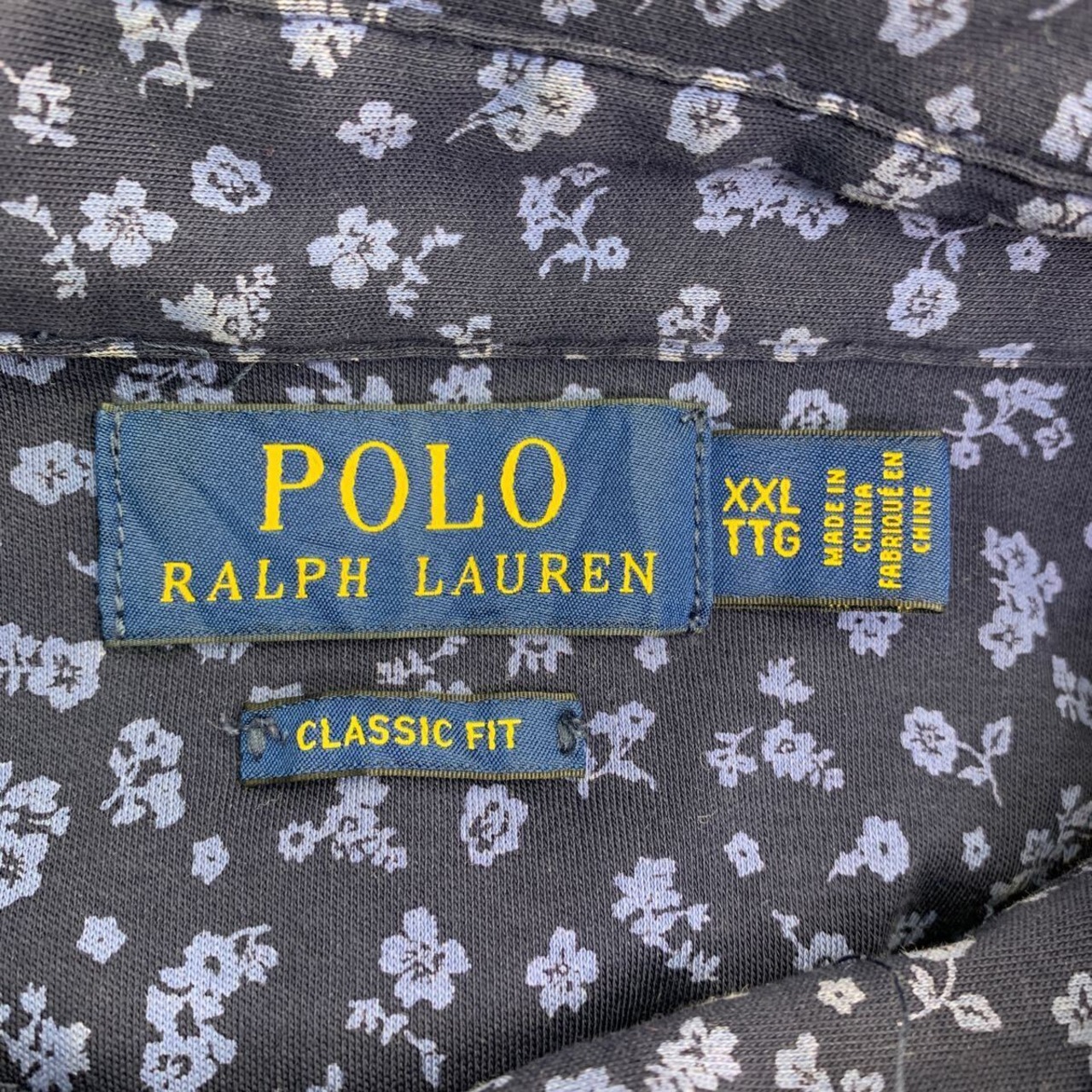 POLO RALPH LAUREN 半袖ポロシャツ XXLサイズ ポロラルフローレン 総柄 