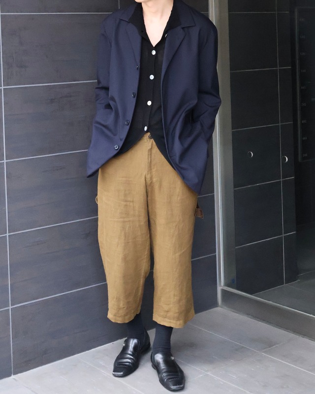 【y's】coloring linen cropped pants