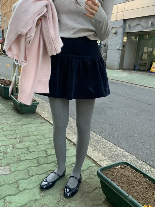 (予約) pretty young thing / Corduroy frill skirt 2color