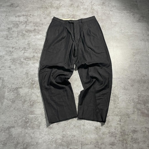 90s GEORGE ARMANI blacks slacks 詳細写真2