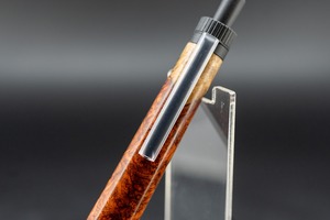 【朱色の銘木】 本花梨瘤 紅白 特上 black BP