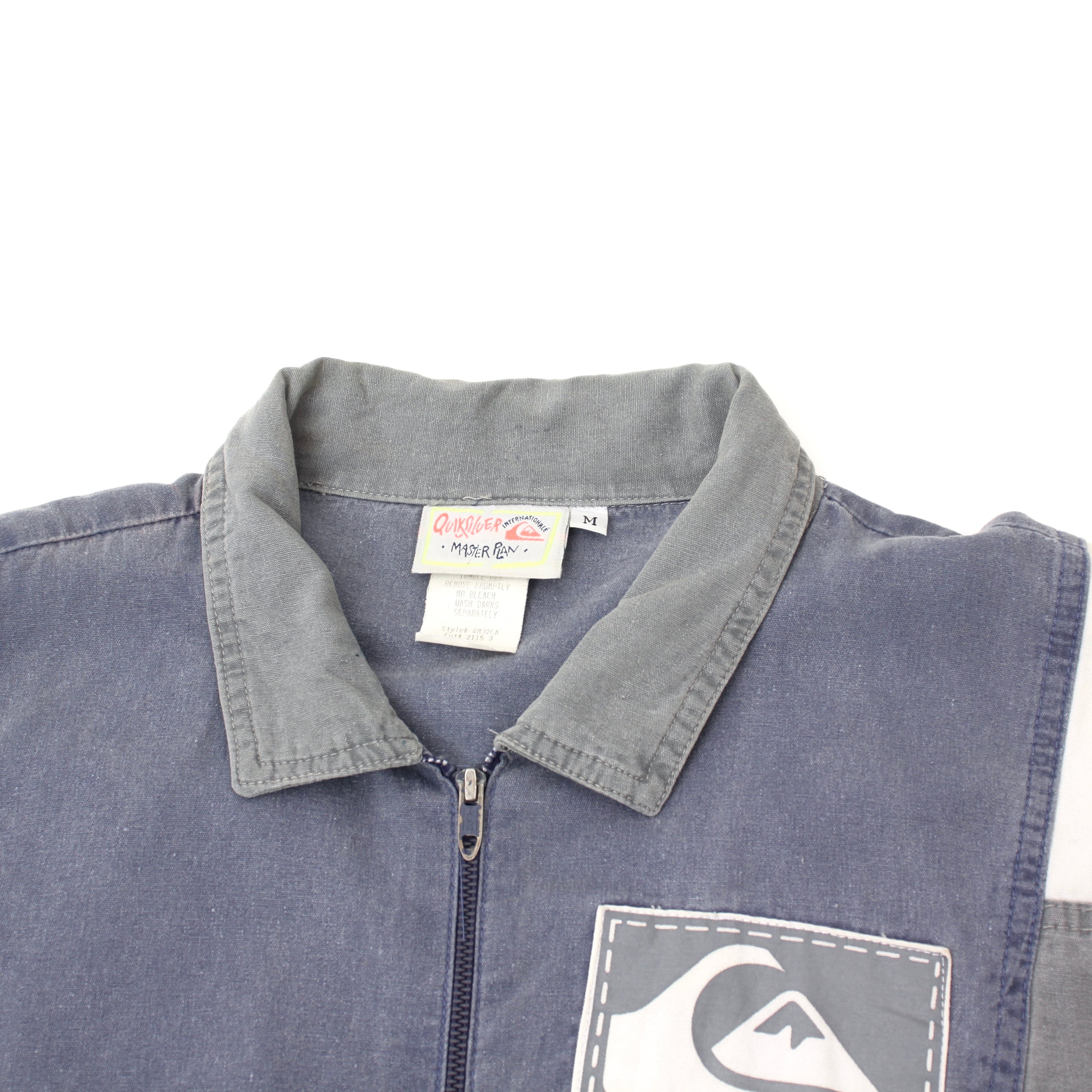 0432. 1990's quiksilver cotton jumper ネイビー グレー 0432. 1990's quiksilver cotton jumper ネイビー グレー