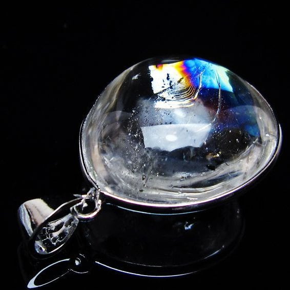 アイリスクォーツ 水晶 ペンダント 虹入り 一点物 メール便可 112-12360