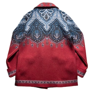 ETRO jacquard knit coat