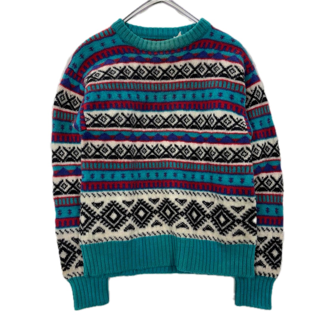 PEARLY GATES アーガイル切替 ケーブルニット M ウール100% PEARLY GATES アーガイル切替 ケーブルニット M ウール100% | vimfurugi