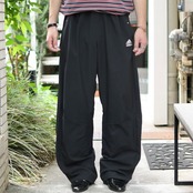 adidas side zip design wide nylon pants