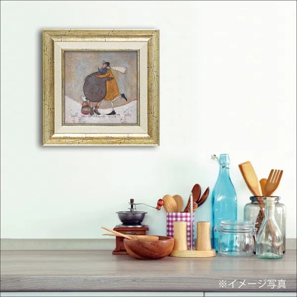 ゲル加工　アートフレーム サムトフト「ハグタイム」Sサイズ ゲル加工アート アート