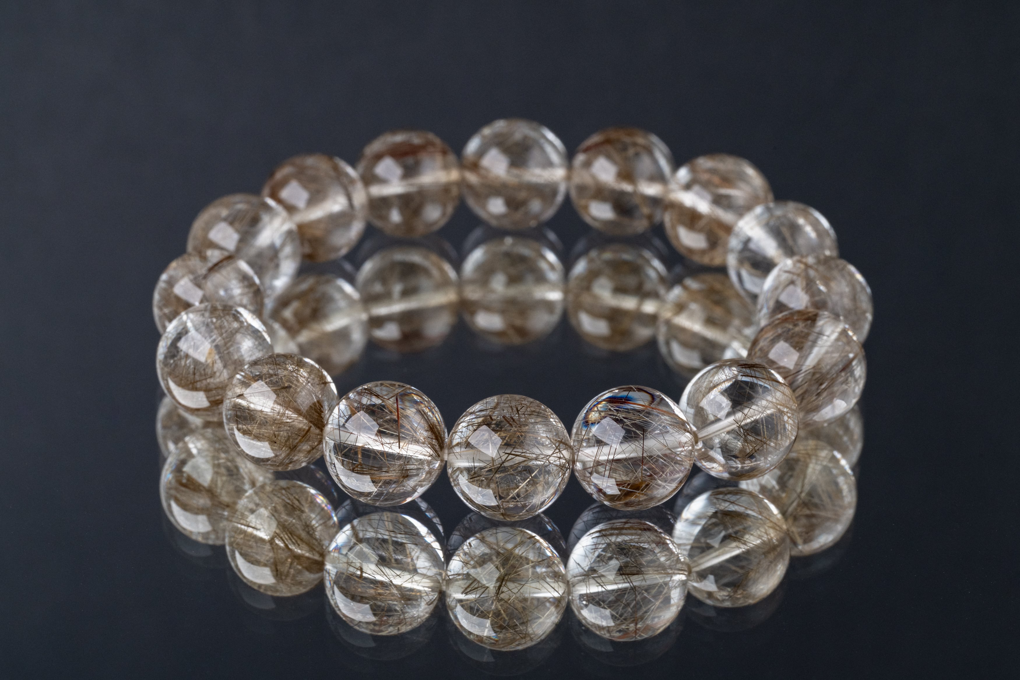 ◇一点物◇ シルバールチルクォーツ ブレスレット 13mm | 天然石専門店
