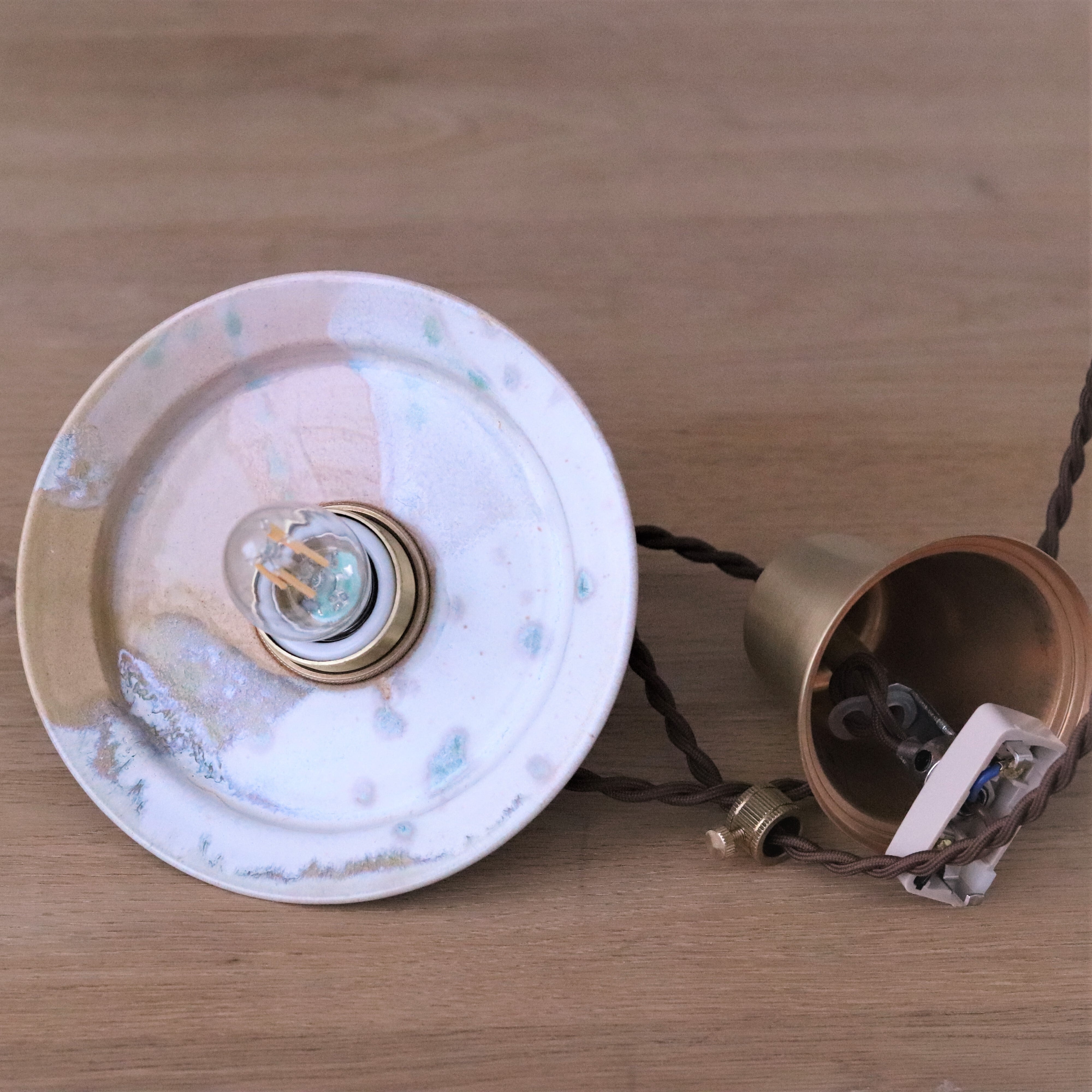 照明】信楽焼シェードのペンダントライト ケーキ【3775,3978,1986