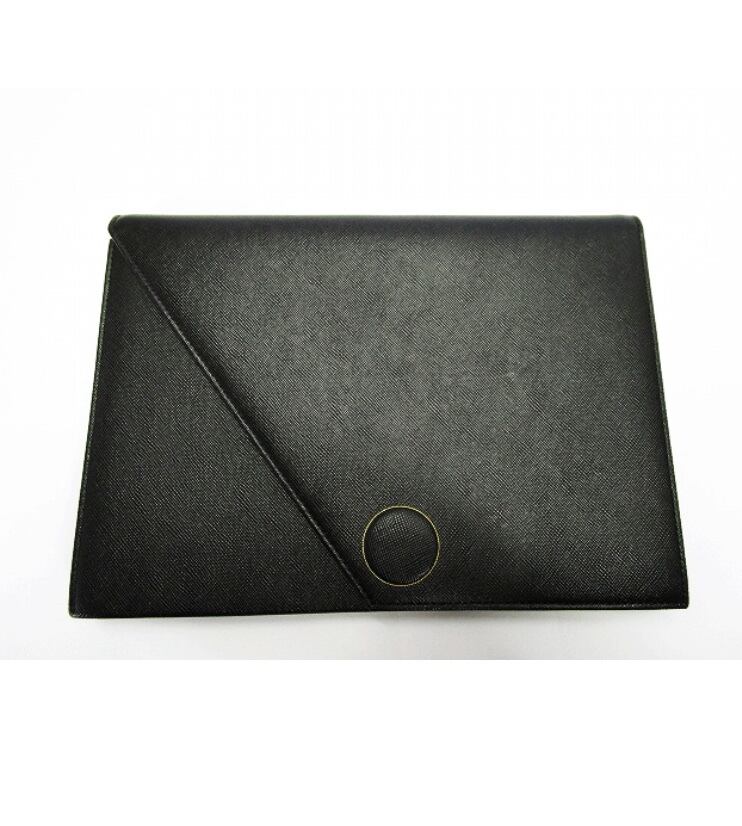 希少 YSL イヴサンローラン レザー クラッチバッグ サフィアーノ 黒 SAINT LAURENT（クラッチバッグ）のフリマアイテム一覧 希少 YSL イヴ