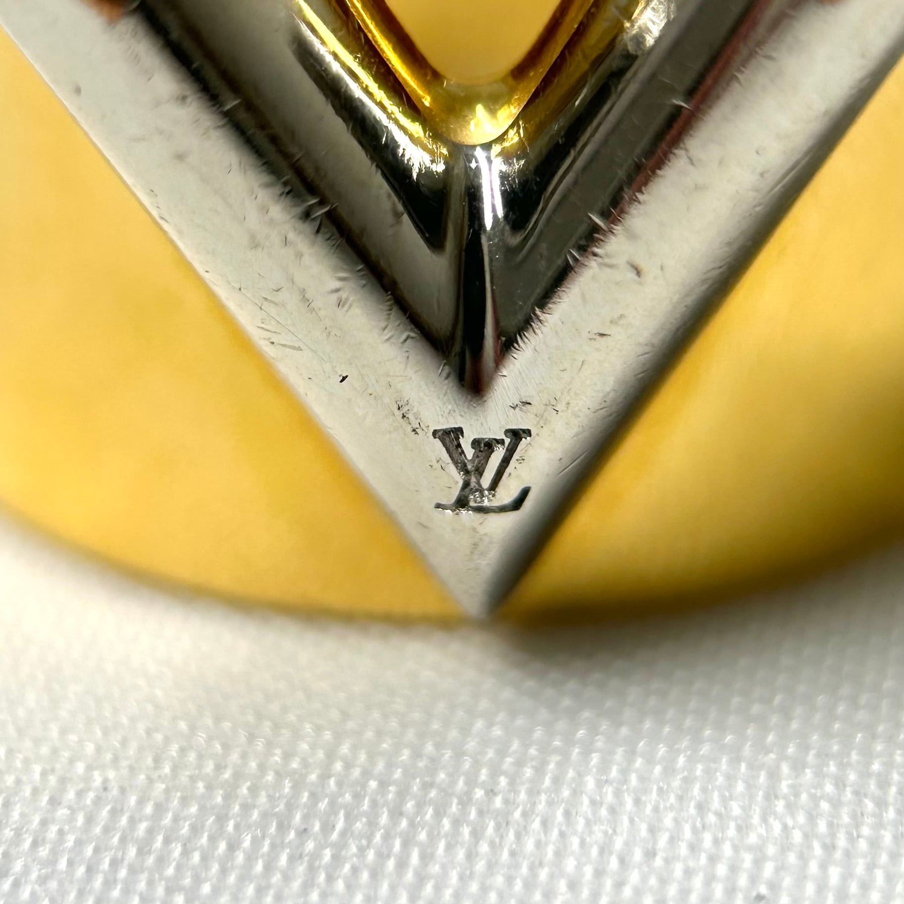 LOUIS VUITTON ルイヴィトン エッセンシャルV リングゴールド GP 約14 