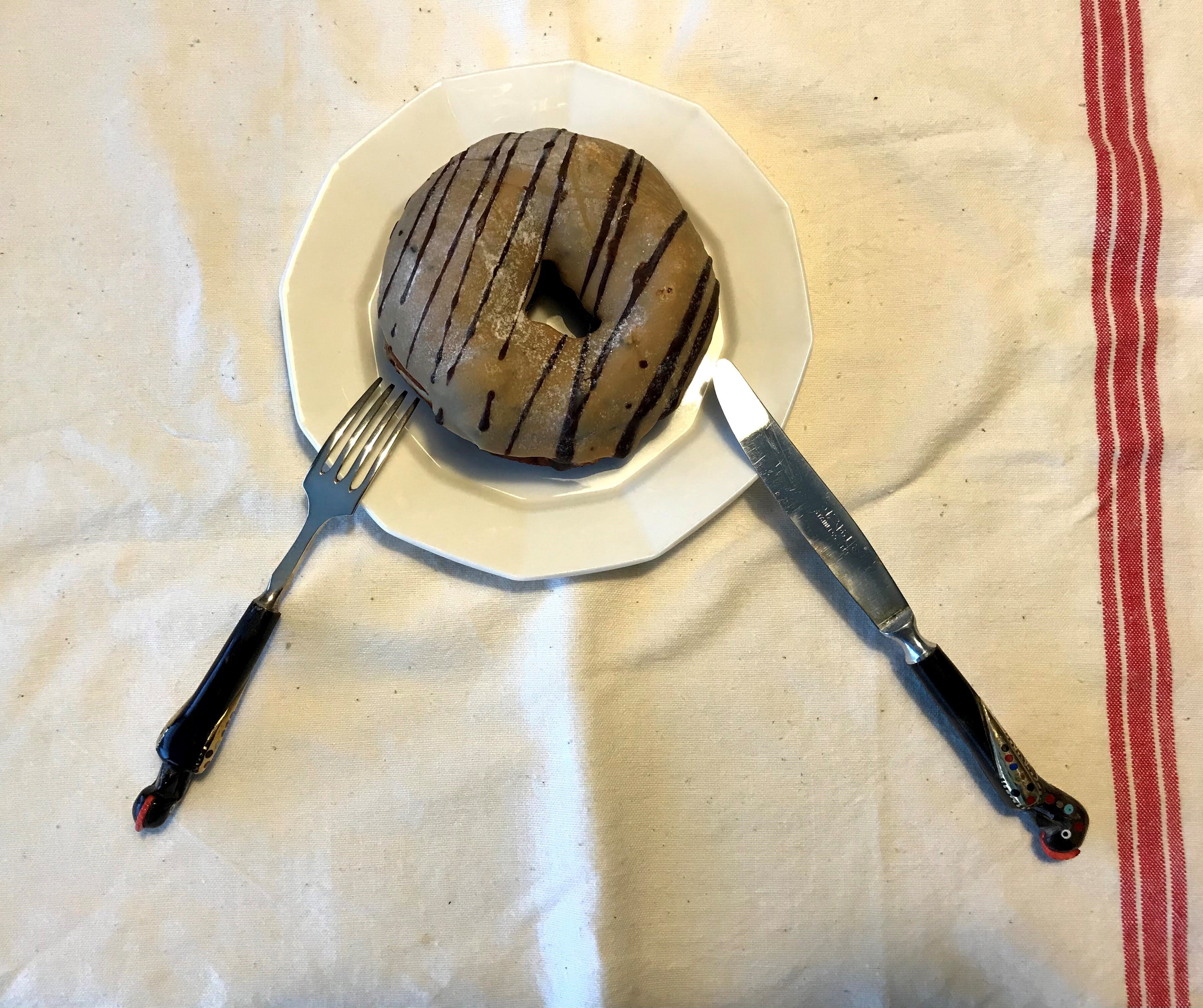 鳥モチーフ デザートナイフ＆フォークセット | La Perruche perle