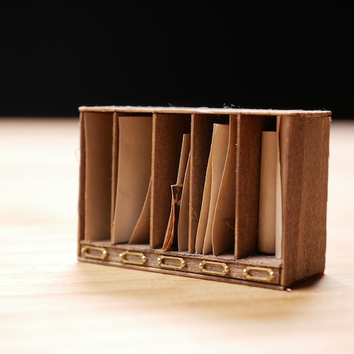 書類ラック L041 ミニチュア ドールハウス 手作りキット miniature dollhouse kit
