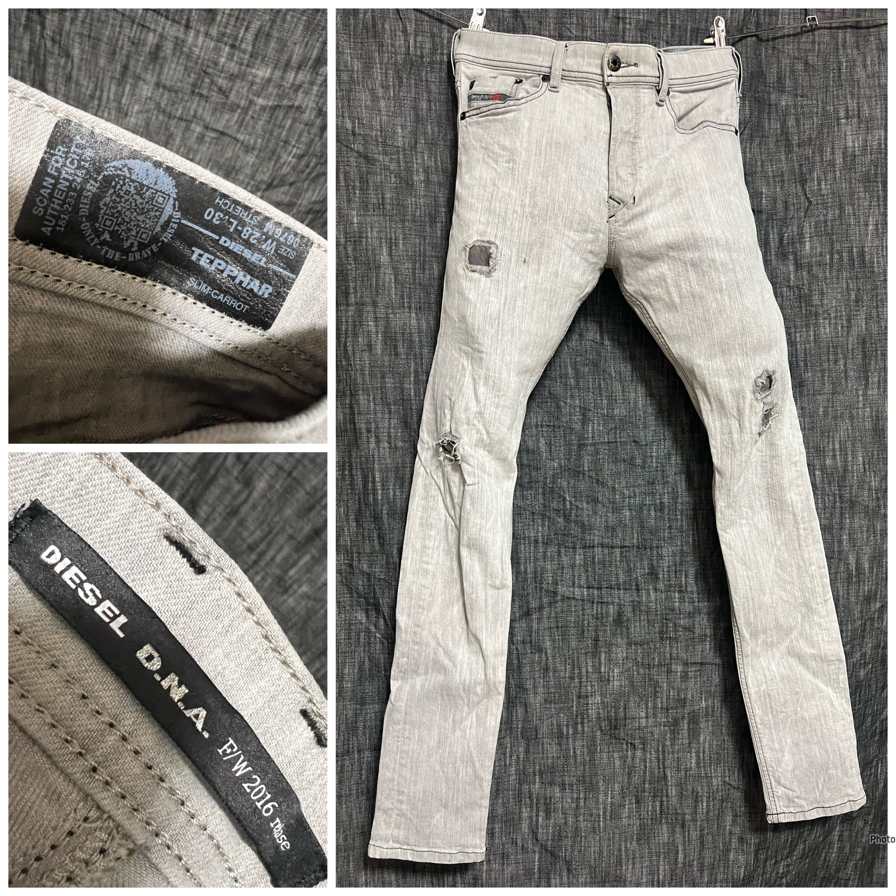 ディーゼル ダメージデニムパンツ DIESEL DNA なにげなく TEPPHAR 