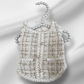 Rose Tweed Jacket -white