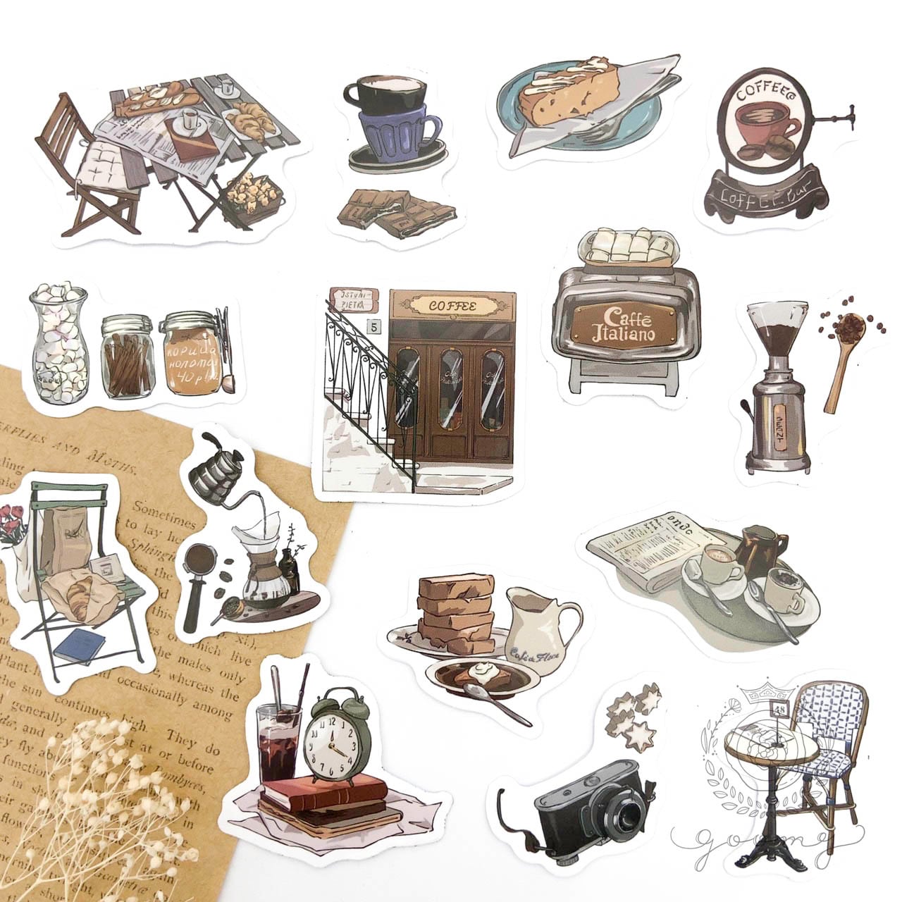 【再入荷】トラベルスケッチフレークシール 1<S304>