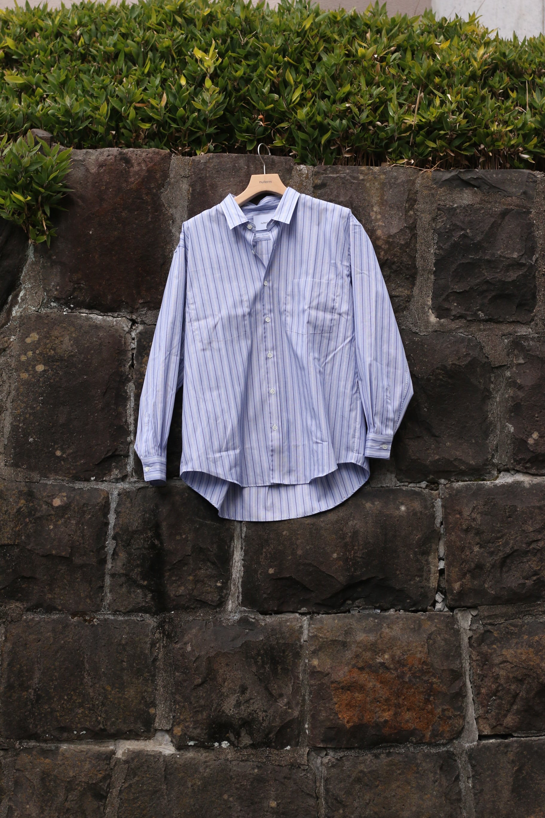シャツ nuterm  LIGHT BLUE STRIPE nuterm］Relaxin` Shirts ICONS EX. “Blue Stripe” | ICONS
