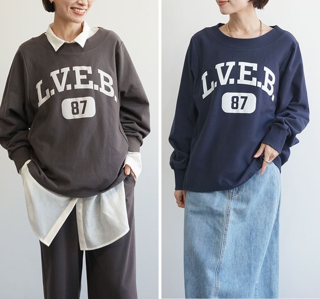 裏毛ロゴトレーナー