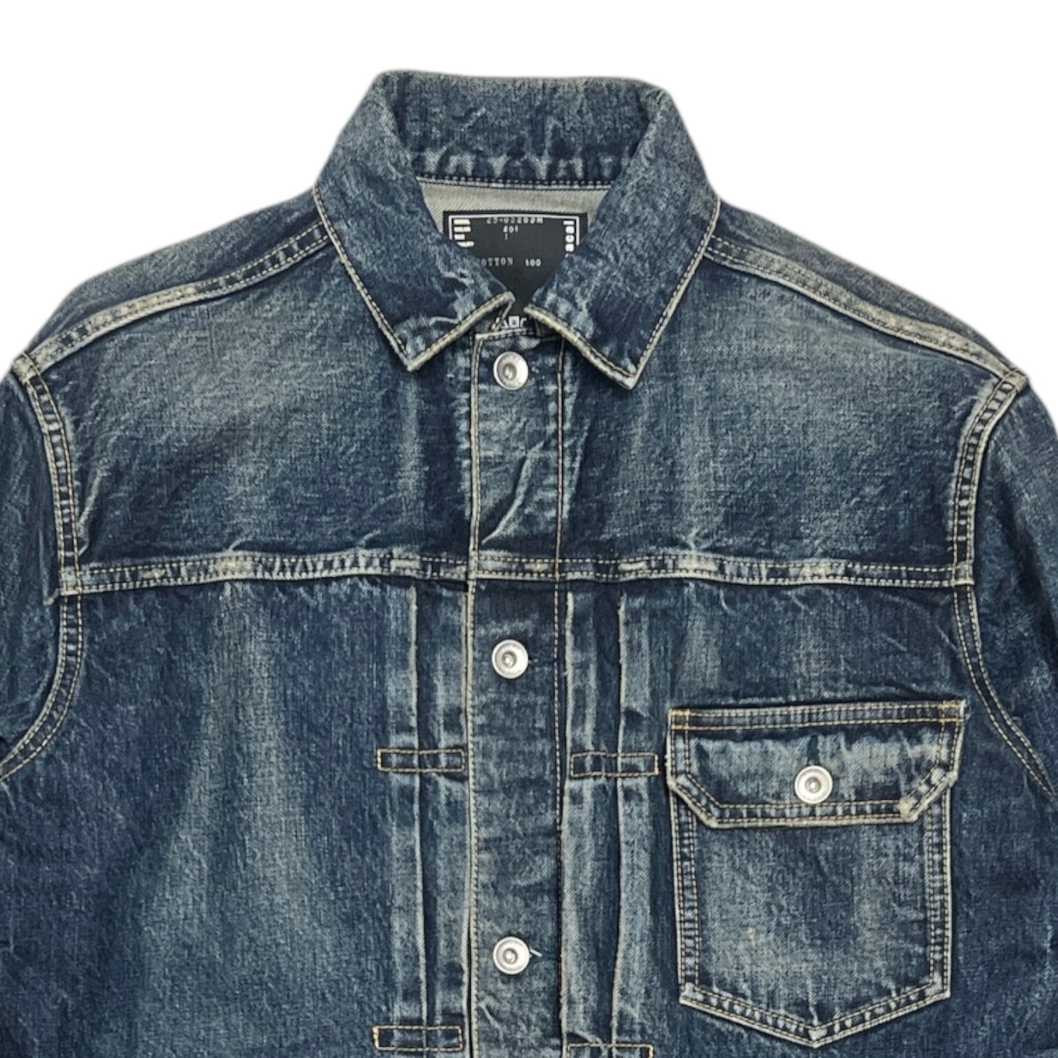 sacai 23AW x BEYONDEXX 1st Type Denim tracker Jacket | A sacai 23AW x BEYONDEXX 1st Type Denim tracker Jacket | A