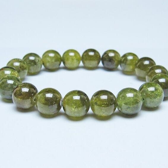 ツァボライト ブレスレット 11mm 一点物 111-49787