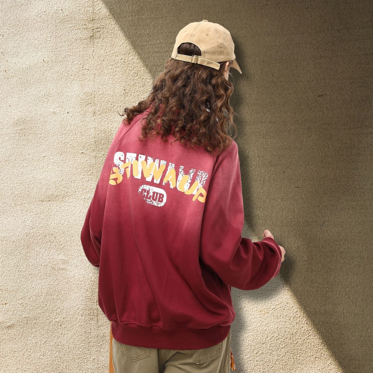 バックロゴクラブプリントスウェット R00829