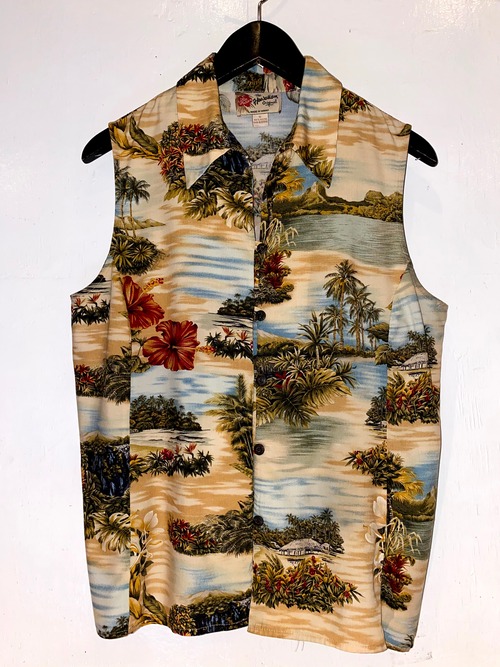 HAWAIIAN　アロハノースリーブカットソー　