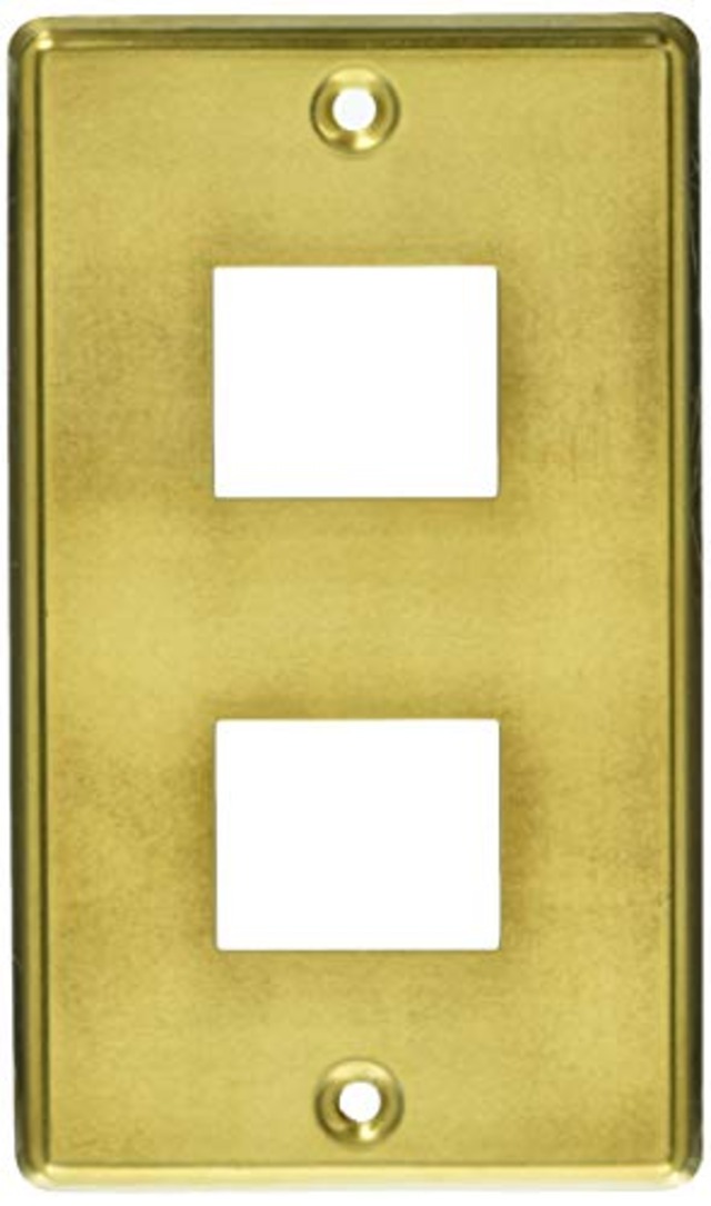 OHM ファッションプレート 真鍮 2コ用 HS-UC02 00-4699