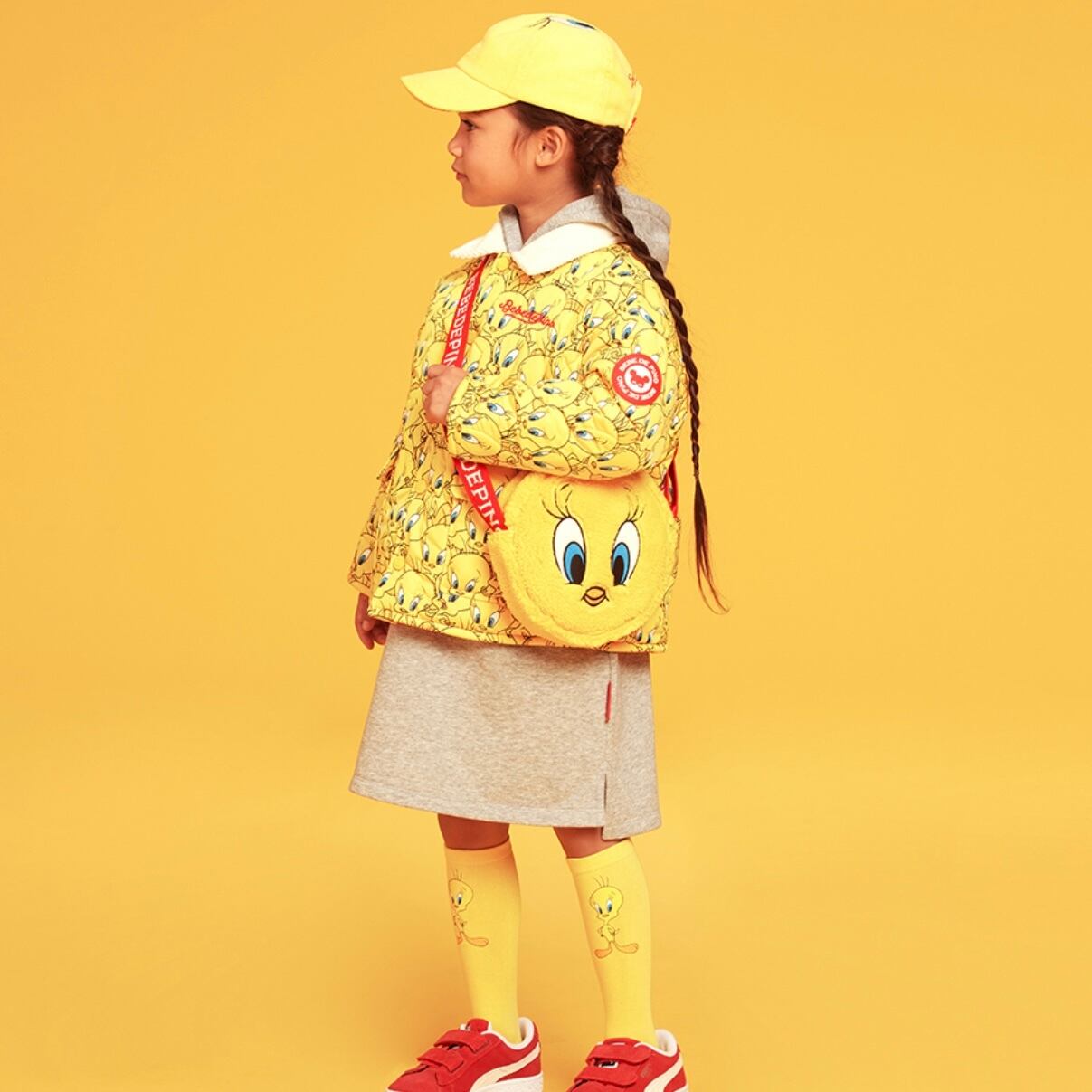 BEBE DE PINO] Tweety dumble fur tambourine bag 正規品 韓国ブランド