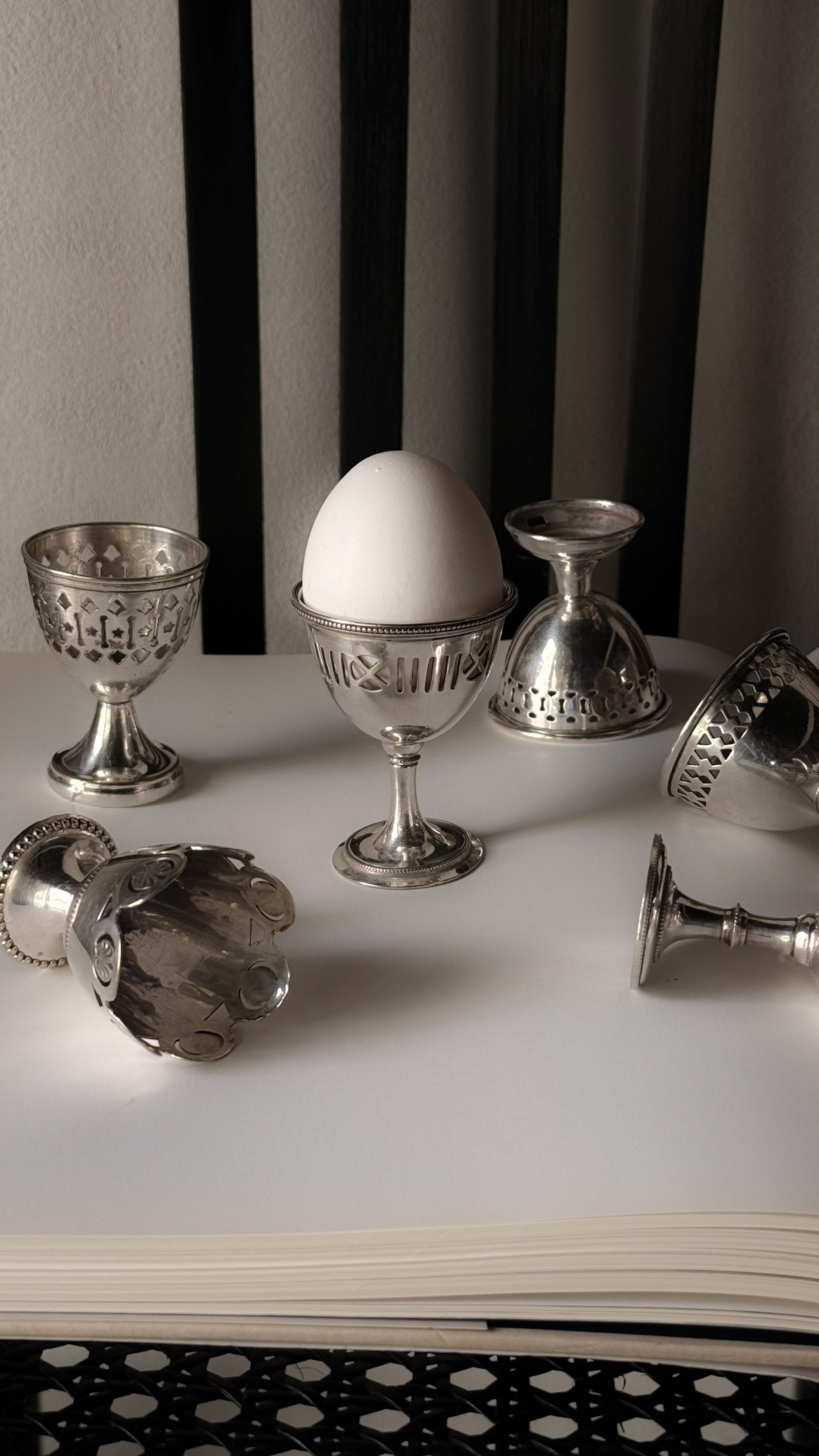 vintage egg stand C