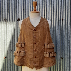 30's "Duxbak" Vintage hunting vest / 30年代 "ダックスバック" ヴィンテージ ハンティング ベスト