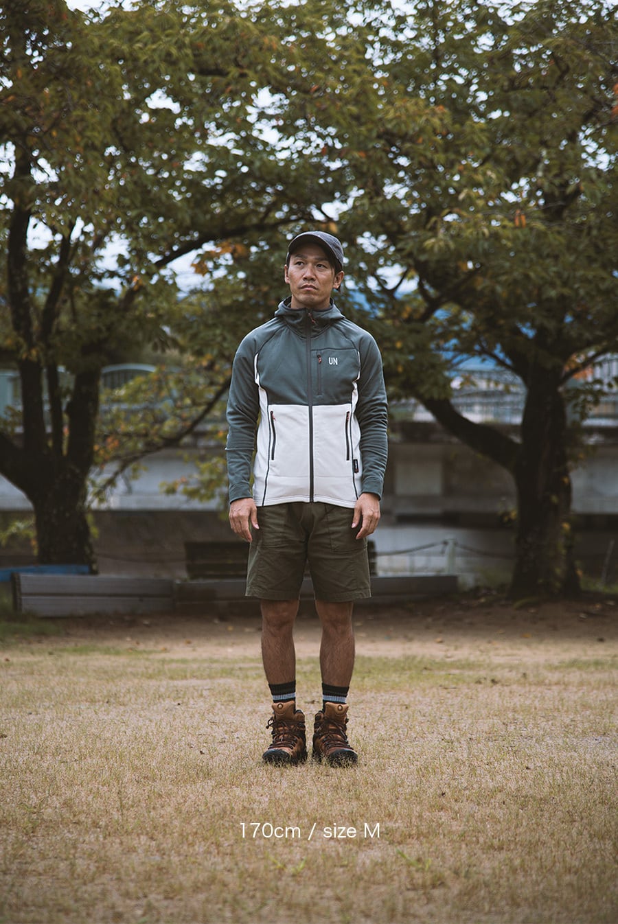 unfudge UN3100 Ｌサイズ UN3100 Mid weight fleece hoody / Charcoal | unfudge ONLINE STORE