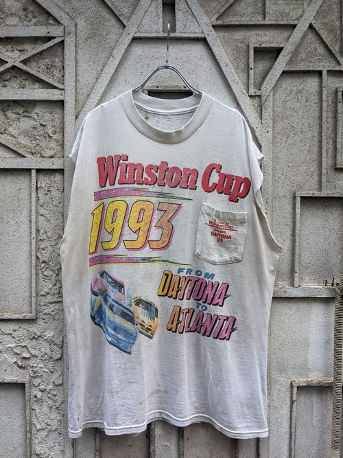 "WINSTON CUP" fade sleeveless