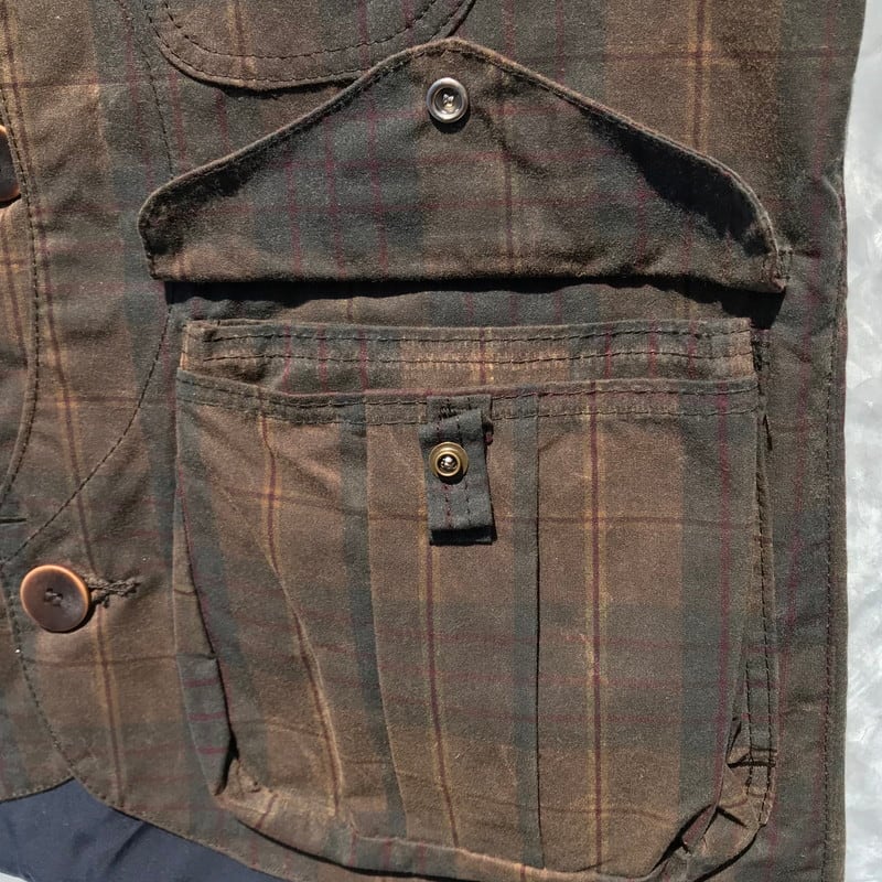 FILSON GARMENT フィルソン ガイドベスト WAXED TARTAN オイルドクロス