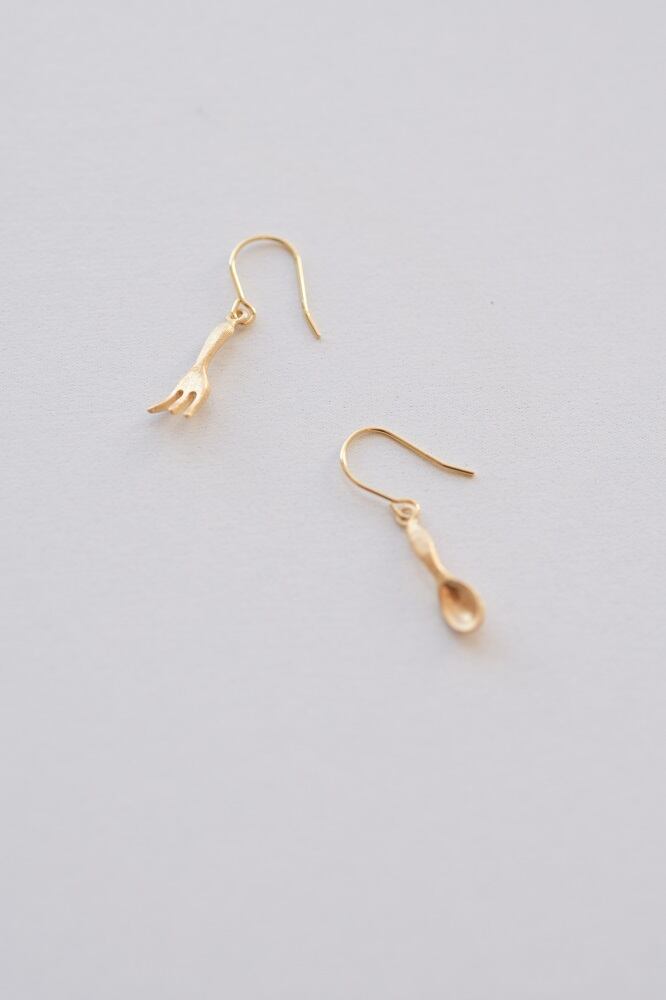 CHERRY BROWN / spoon & fork ピアス | Futariya