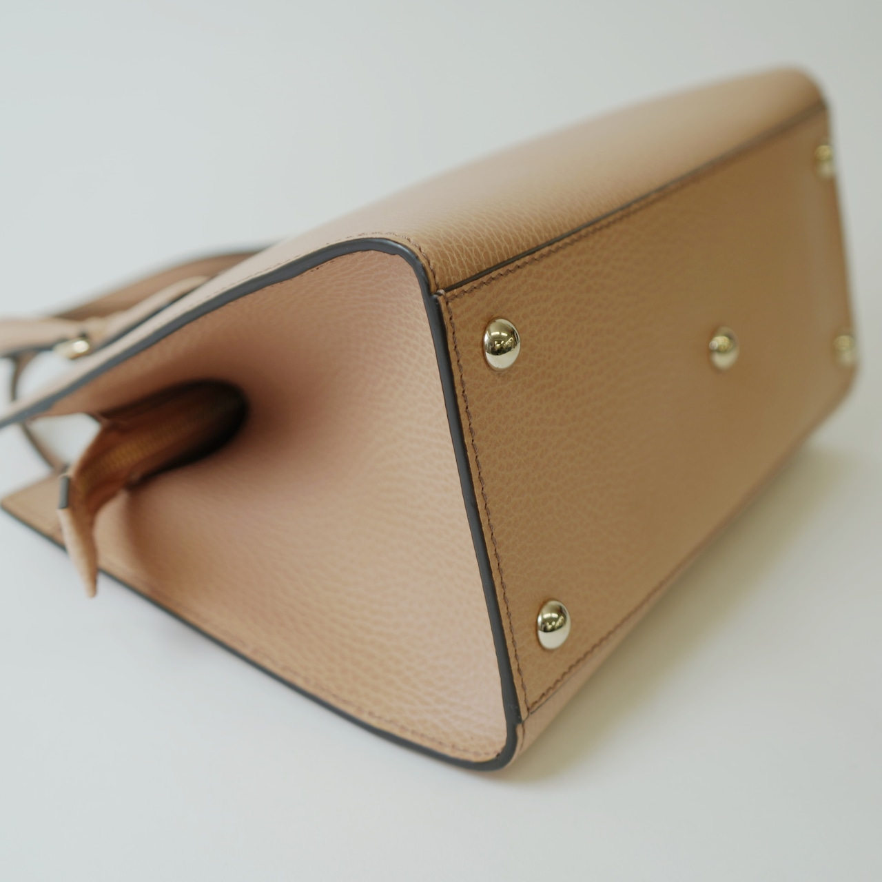 Gucci グッチ ソーホー レザー ２way ハンドバッグ ベージュ 607722 G刻印あり