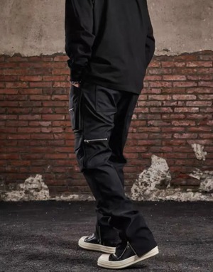 double layer ziper cargo pants