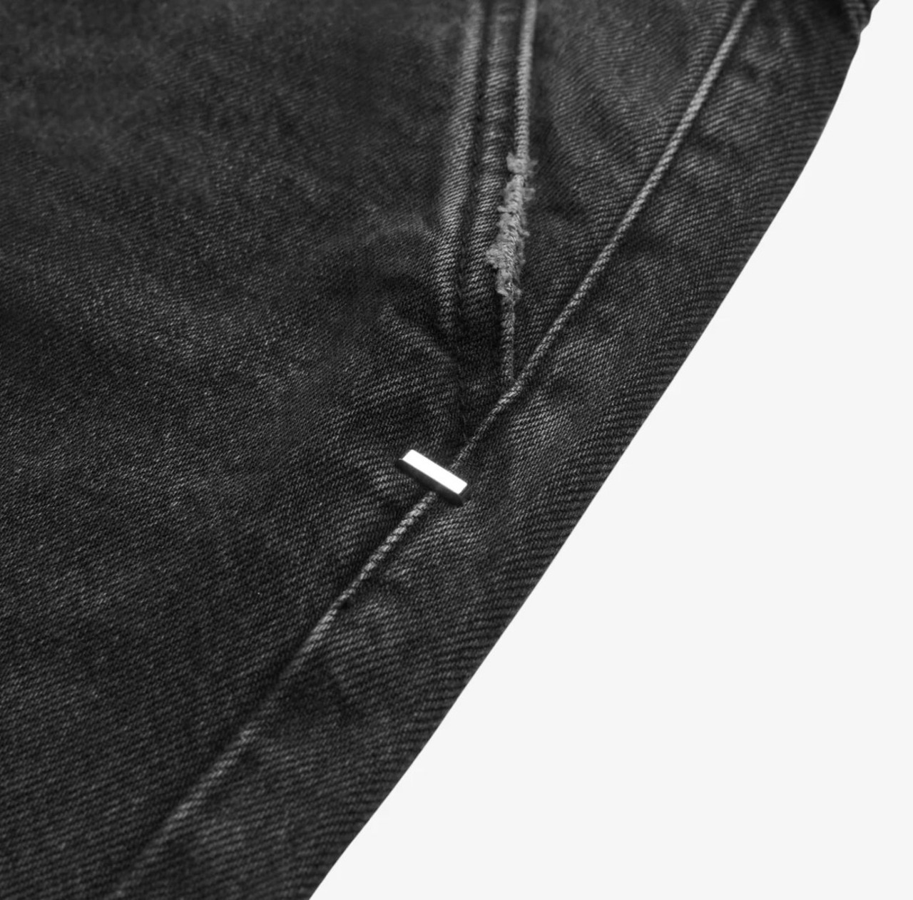 ASKYURSELF / cross pocket phrase denim