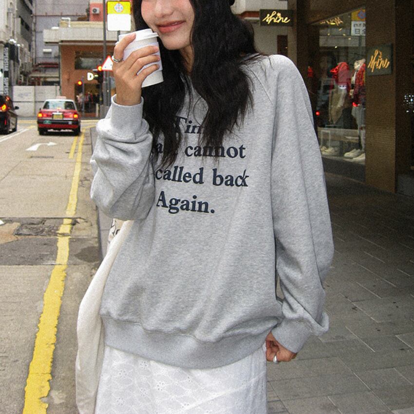 logo-print sweatshirt　J00412