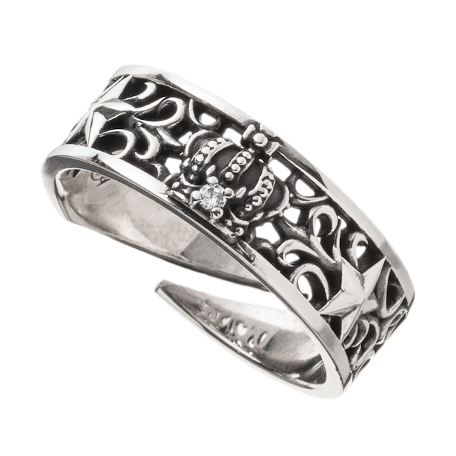クラウンスターリング シルバーリング AKR0016 Crown sterling silver ring　 シルバーアクセサリー  Silver jewelry