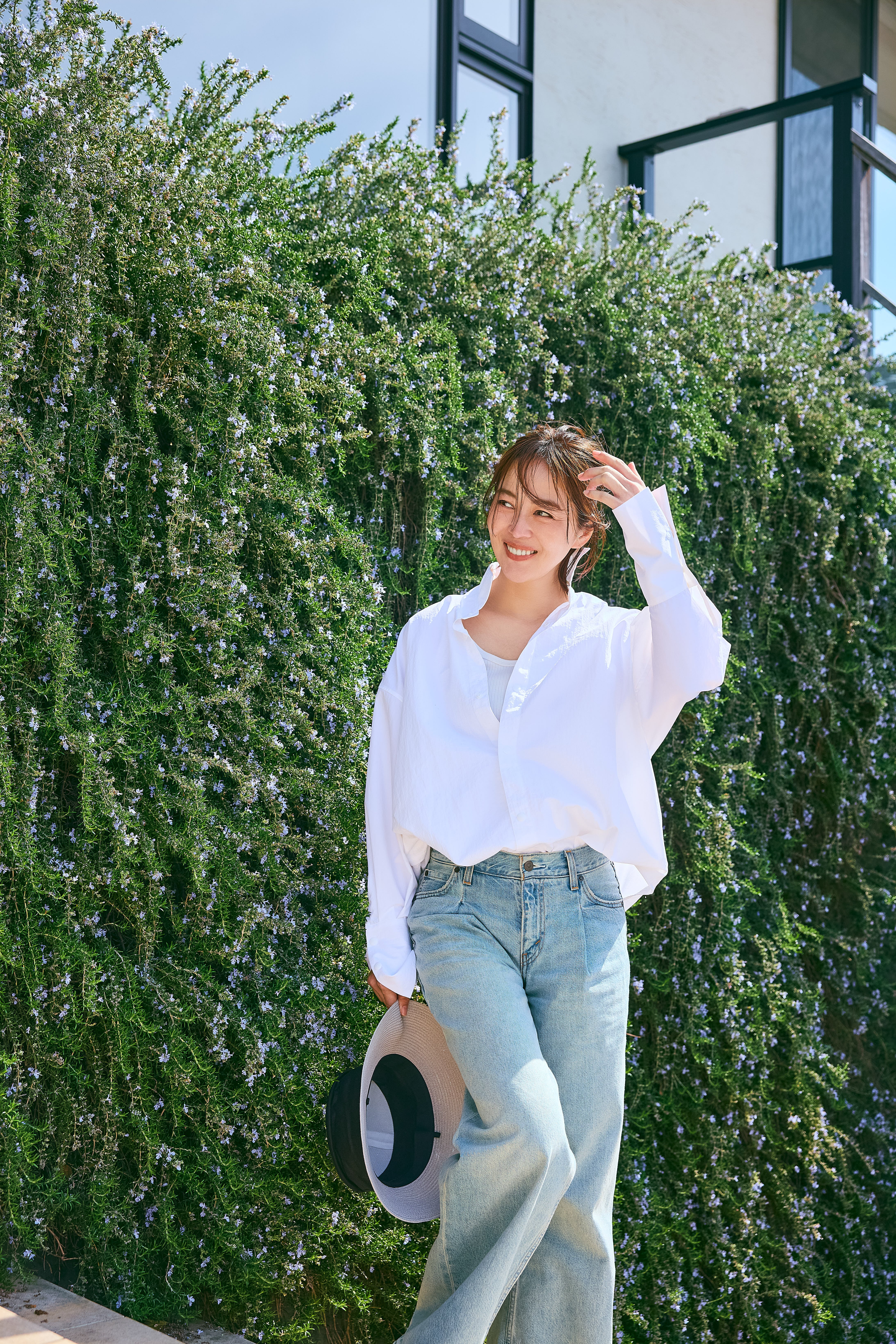 Beach & Town & Pool side shirt！ホワイト | THE9SHOP