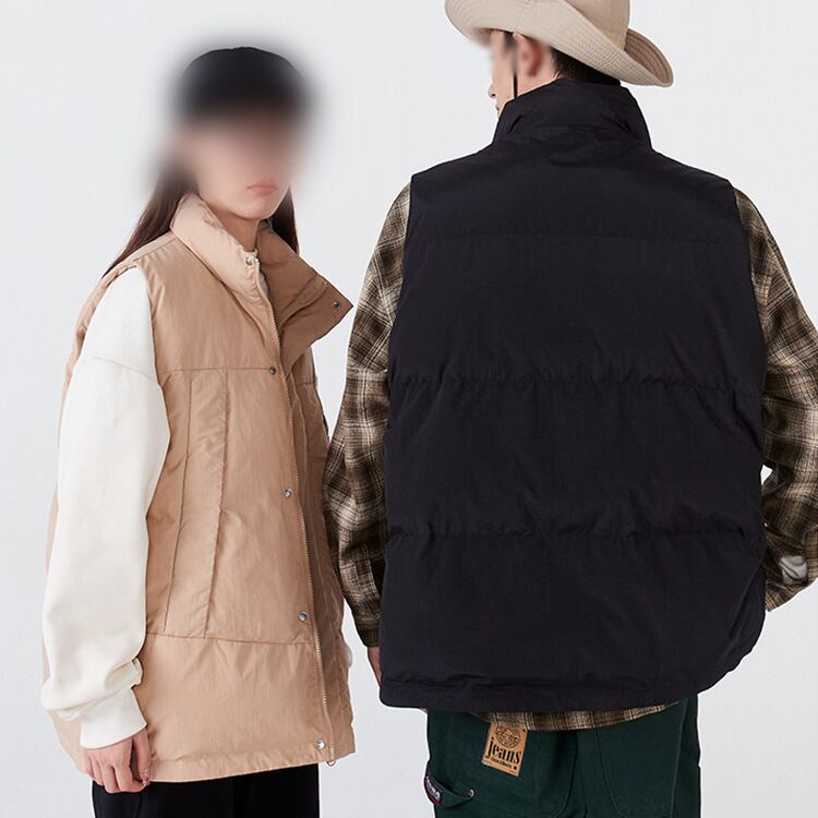 ★WARM STAND-COLLAR COTTON VEST　　A0433