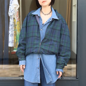 90s Euro Black Watch Reversible-Style Jacket
