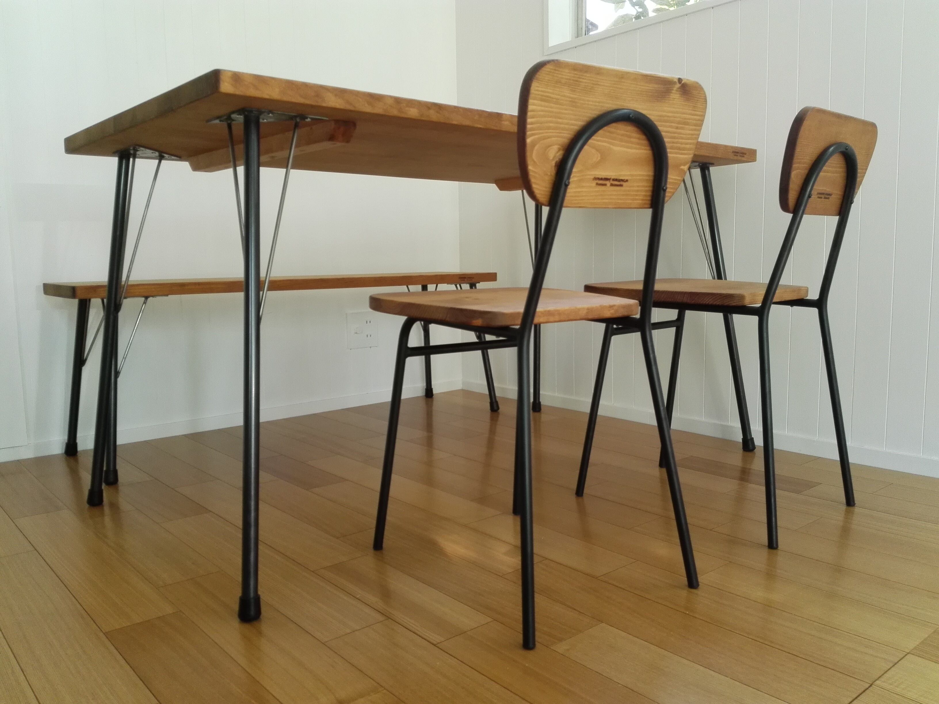 アイアン家具スタイル 学校 机 アイアンチェアーS カフェスタイル 小さめ キッズ 学習机 椅子