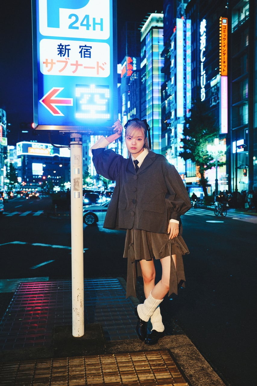 パフスリーブジャケット　BLACK