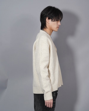 【ALUDE SELECT 】Solid vneck knit cardigan