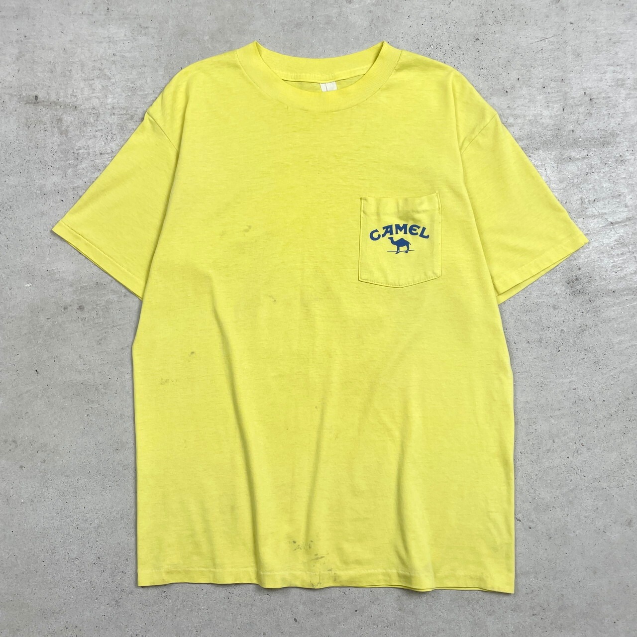 80年代 CAMEL キャメル タバコ アドバタイジングプリントTシャツ ポケT 