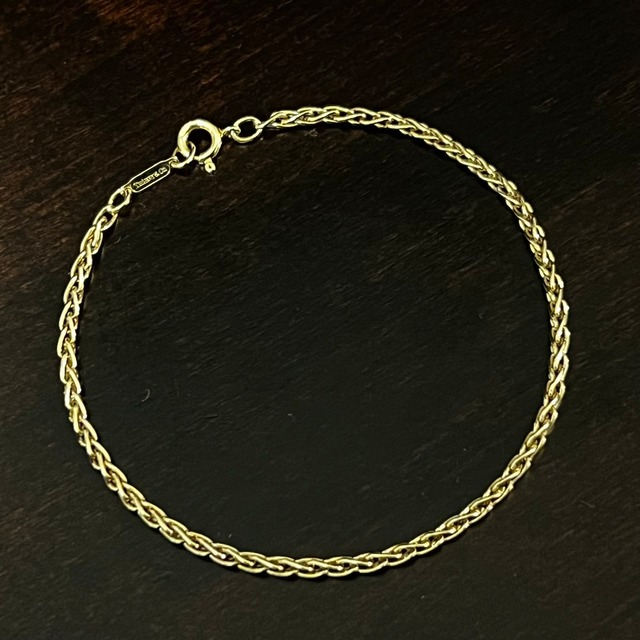 VINTAGE TIFFANY & CO. 18K Gold Small Braid Bracelet | ヴィンテージ ティファニー 18K ゴールド スモール ブレイド ブレスレット