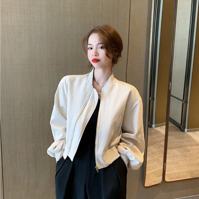 ショートジャケット スプリングオータムスタイルルーズカーディガン ロング 春物 秋物 1号婦人8590285367