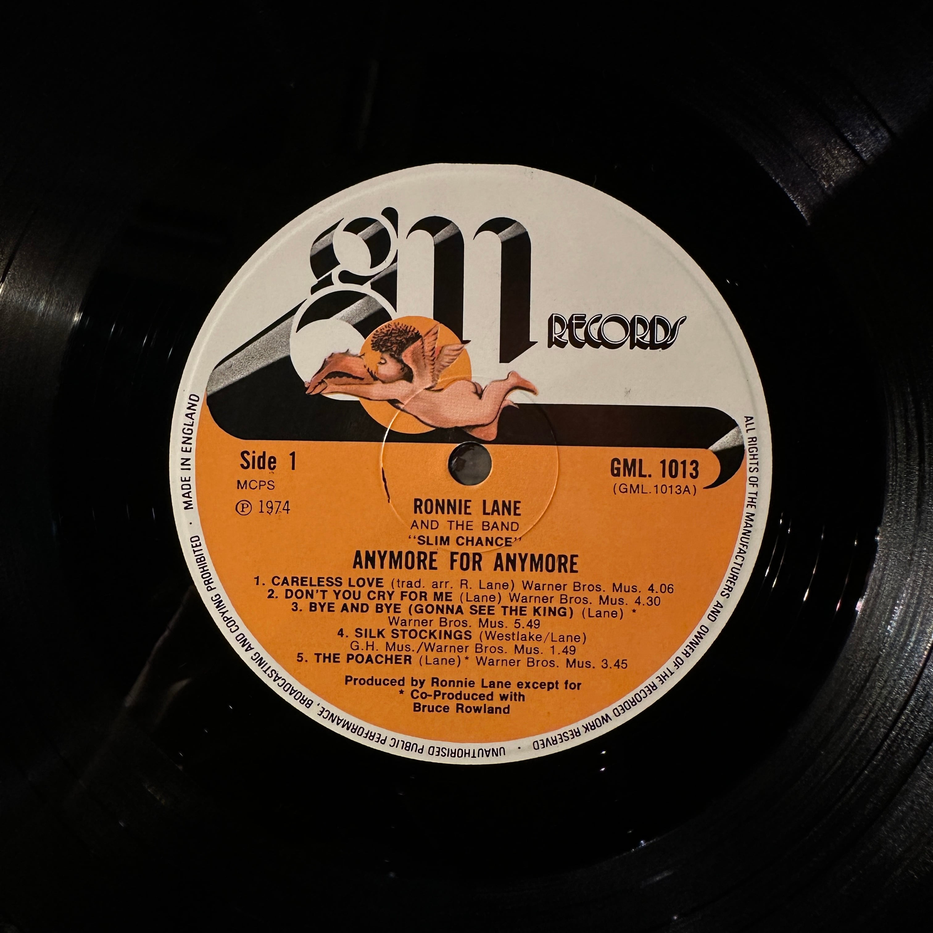 LP】RONNIE LANE & SLIM CHANCE/Anymore For Anymore | SORC 中古